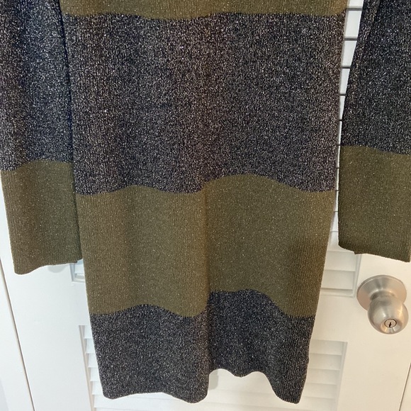 NWOT, A.L.C. Sharon striped metallic dress - Picture 4 of 4
